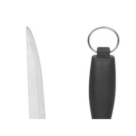 Set Cuchillo Jamonero y Afilador Kinvara - 33cm + 28cm, Metal y Negro (12 Unidades) Set Cuchillo Jamonero y Afilador Kinvara - 33cm + 28cm, Metal y Negro (12 Unidades)