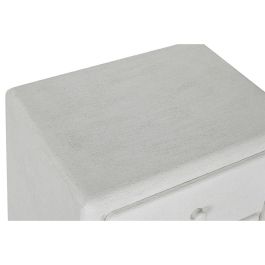 Mesita De Noche Moderno DKD Home Decor Blanco 36 x 53 x 48 cm