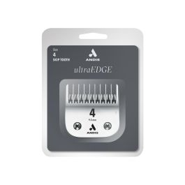 Andis Cuchilla UltraEdge S-4 acero carbonizado dientes irregulares 9.5mm, filo duradero, cromado resistente a corrosión
