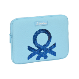 Funda para Portátil Benetton Sequins Azul claro (31 x 23 x 2 cm) Precio: 8.88999947. SKU: S4308253