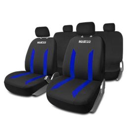 Sparco SPCS440BL Juego de Fundas de Asiento para Coche Modelo Sabbia Negro y Azul Universal con 5 Cabezales y Traseras Divididas Lavables Precio: 46.49999992. SKU: S37113497