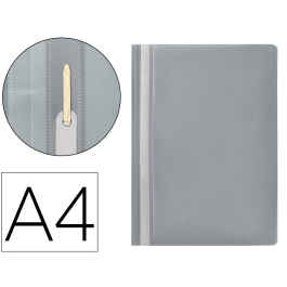 Q-connect Carpeta Dossier Fastener Plástico DIN A4 Gris PVC Transparente Opaca Precio: 11.94999993. SKU: B1HSC32TGN
