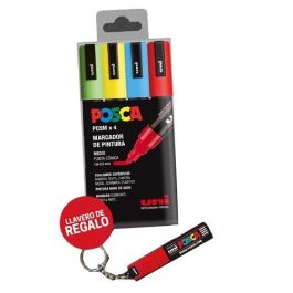 Marcador T.Opaca No Perm. Uni Posca 1.8-2.5Mm (Pc-5M/4C) Estuche De 4 (Incluye Llavero De Regalo) Precio: 13.50000025. SKU: B1BDADRPZH