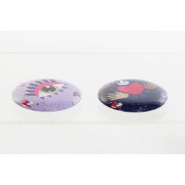 DKD Home Decor Espejo Moderno de Aluminio, Lila Rosa, 6.5x6.5x1.3 cm, Colección Good Luck (24 Unidades Surtido Aleatorio) DKD Home Decor Espejo Moderno de Aluminio, Lila Rosa, 6.5x6.5x1.3 cm, Colección Good Luck (24 Unidades Surtido Aleatorio)