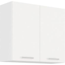 ATLAS Unidad alta con 2 puertas batientes - Decoración blanca - L80 cm