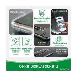 4smarts Protector de Pantalla X-Pro Clear para iPhone 16e, iPhone 13, iPhone 13 Pro