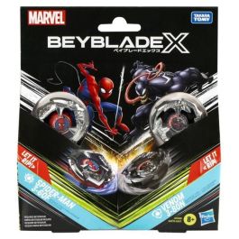 Beyblade X Marvel Collab Spider-Man 3-60F vs. Venom 3-80N, paquete múltiple