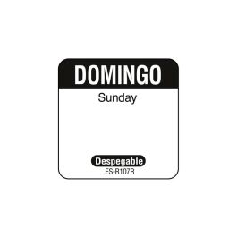 NCCO SR107R - Rollo de 1000 etiquetas despegables para rotación de inventario "DOMINGO" - 2,5 x 2,5 cm - Blanco y negro - Venta 1 unidad. NCCO SR107R - Rollo de 1000 etiquetas despegables para rotación de inventario "DOMINGO" - 2,5 x 2,5 cm - Blanco y negro - Venta 1 unidad. Precio: 14.88999985. SKU: B1CA8RWRNR