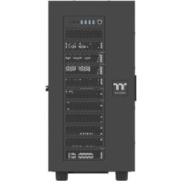 Thermaltake AX700 TG Torre PC Negra, Soporte Múltiples Ventiladores 120/140mm y Bahías HDD 2.5/3.5/5.25"