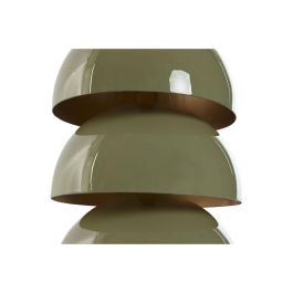 DKD Home Decor Lámpara de Sobremesa Moderna Verde de Metal con 1 Bombilla E27, 20.5 x 37 x 20.5 cm