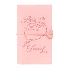 ERIK Cuaderno de viaje Pusheen, tapa blanda cuero sintético, 19,5x11,5cm