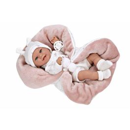 Muñecas Arias Muñeca Elegance Babyto 35 cm Rosa con Manta Muñeco de Peso Edad 3+ años