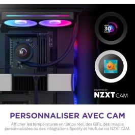 NZXT Kraken 240 RGB V2 RL-KR240-B2 240mm AIO Liquid Cooler con Pantalla 1.54" y Ventiladores RGB Core Negro