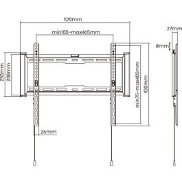 Stell STE8590669344741 Soporte de TV Fijo SLIM de Acero SHO 7200