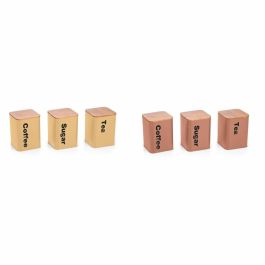 Bote Metálico DKD Home Decor Metal Terracota Amarillo Bambú Vintage (10 x 10 x 14,5 cm) (6 Unidades) Precio: 31.89999956. SKU: B12H9L9AP2
