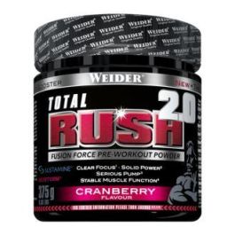 Weider Total Rush 2.0 Cranberry 375g - Pre-entrenamiento para potenciar el rendimiento y la congestión muscular Precio: 28.7899997. SKU: B1BJNE96DT