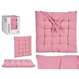 Cojín Silla Liso Rosa Giftdecor 40x5.5x40 cm - Algodón y Poliéster (12 Unidades) Precio: 46.49999992. SKU: S3607504