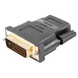 Lanberg AD-0010-BK Adaptador / Convertidor de Género HDMI a DVI-D con Contactos Dorados y Color Negro