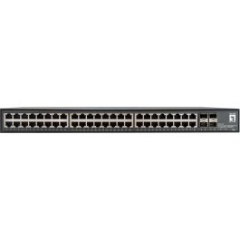 Level One Switch GTU-5211 48x GE 4x10GSFP+ Montaje en Rack 19"