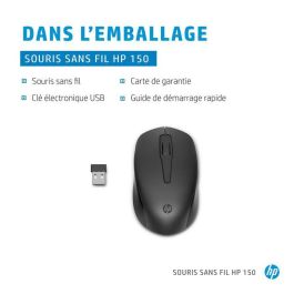 HP 150 Wireless Mouse – Ratón Inalámbrico Preciso y Cómodo para Portátiles y PCs, Ideal para Oficina, Estudio y Productividad Diaria HP 150 Wireless Mouse – Ratón Inalámbrico Preciso y Cómodo para Portátiles y PCs, Ideal para Oficina, Estudio y Productividad Diaria