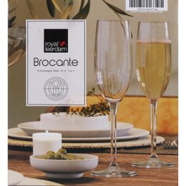Royal Leerdam Set 6 Copas Champagne 21 cl "Brocante"