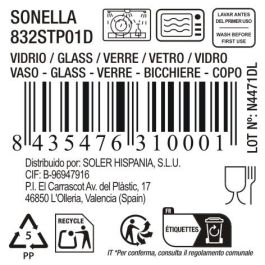 La Mediterranea Vaso "Sonella" 270 cc Morado (48 Unidades)