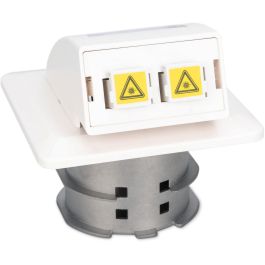 Digitus Toma Mural Fibra Óptica FTTH SC/LC Empotrada para Interior Blanco ABS IP20