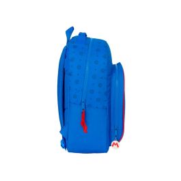 Mochila Escolar Super Mario Play Azul Rojo 32 x 42 x 15 cm