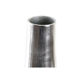 DKD Home Decor Jarrón Moderno de Aluminio Dorado y Plateado 15.5x49.5x15.5 cm - Colección Dole (2 Unidades)