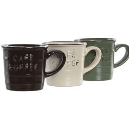 Taza Vintage DKD Home Decor Verde Marron 6 x 5.6 x 8 cm (12 Unidades) Taza Vintage DKD Home Decor Verde Marron 6 x 5.6 x 8 cm (12 Unidades)