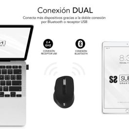 SUBBLIM COMFORT ERGO DUAL MOUSE BATTERY BLACK SUBBLIM COMFORT ERGO DUAL MOUSE BATTERY BLACK