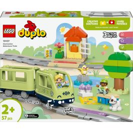 LEGO 10427 DUPLO My Town Tren de aventuras interactivo Juguetes de aprendizaje temprano para niños 2 años