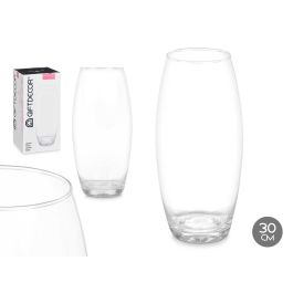 Jarrón de Cristal Abombado 30 cm Giftdecor - Transparente, 16x30x16 cm (4 Unidades) Precio: 23.68999952. SKU: B1E8GCDCWA