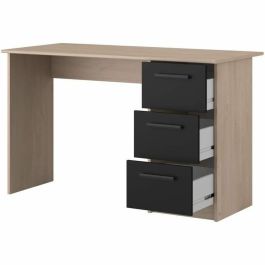 Parisot Right Office 3 Cajones - Decoración de Brooklyn Chene - L 121.4 x D 55 x H 74.5 cm - Esencial