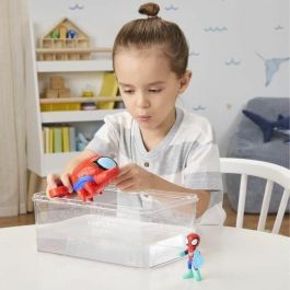 Marvel Spidey y sus Increíbles Amigos HASG14645P0 - Figura y Vehículo Araña Marina Water-Webs, Juguete +4 Años