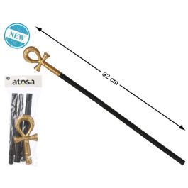 Bastón Egipcio 92 cm con Cruz Anj Dorada y Serpiente. Complemento para disfraces. Precio: 3.4485. SKU: B128276E3C
