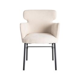 Silla Crema Tejido-Metal Salón 59,50 X 62,50 X 86 cm
