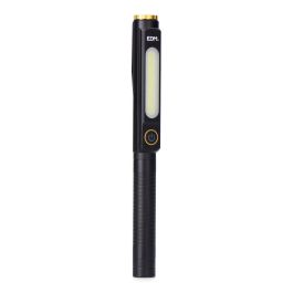 Edm Linterna de trabajo spot 5W / COB 8W, aluminio, IP44, 6500K, 200-500 lm, batería litio, USB tipo C, imán y clip Edm Linterna de trabajo spot 5W / COB 8W, aluminio, IP44, 6500K, 200-500 lm, batería litio, USB tipo C, imán y clip