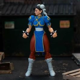 JADA TOYS Figura Chun-Li Street Fighter II 15cm con Manos y Cabeza Intercambiables, Accesorios y 20 Puntos Articulados