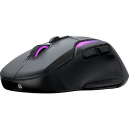 Ratón inalámbrico para juegos - Turtle Beach Kone II Air - Ergonómico - Negro, Bluetooth, 26.000 DPI, rueda 4D Ratón inalámbrico para juegos - Turtle Beach Kone II Air - Ergonómico - Negro, Bluetooth, 26.000 DPI, rueda 4D