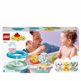 LEGO 10965 DUPLO Juguete de Baño: Tren de Animales Flotante, Set de Construcción para Bañera, con 3 Animales, Bebés y Niños +1.5 años