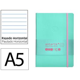 Cuaderno Con Gomilla Antartik Notes Tapa Blanda A5 Hojas Rayas Rosa Y Turquesa 80 Hojas 80 gr Fsc Precio: 6.50000021. SKU: B14KW6PMCX