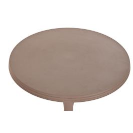 DKD Home Decor Mesita Auxiliar Urban de Diseño Moderno para Salón o Dormitorio con Estructura de Aluminio Rosa Palo y Medidas de 40x40x50 cm