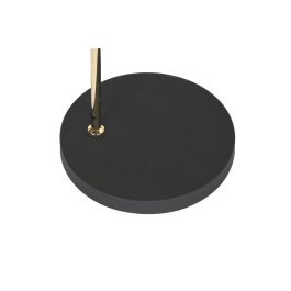 Lampara Pie Glam DKD Home Decor Negro Dorado 25 x 152 x 40 cm