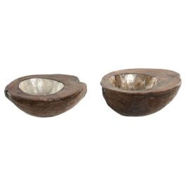DKD Home Decor Bandejas Vaciabolsillos Balines de Coco y Capiz Beige Blanco, 18x22x8 cm (Set de 2 Unidades Surtidas) Precio: 24.89000008. SKU: B1D62H3XQ2