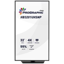 iiyama HB3201UHSNP-B1 Monitor 80 cm/31.5" 4K UHD 3840x2160 IPS 4 ms 60 Hz 450 cd/m² USB-C 96W HDMI DP RJ45 KVM VESA Negro