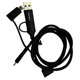 Thomson THO3513767450157 Cable triple de carga y datos USB-A + USB-C a micro USB / iPhone / USB-C, 1,5 m Precio: 33.4999995. SKU: B1EXCQF75A