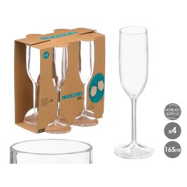 Leknes Set 4 Copas Acrílico Transparente 165 ml - Vasos Reutilizables de Plástico (AS) 7x7x23 cm (Set de 12) Precio: 81.52254. SKU: B1EX23VZ5N