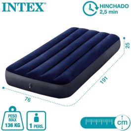 Intex Colchón Hinchable Flocado Dura-Beam Standard Classic Downy Individual 76x191x25 cm Intex Colchón Hinchable Flocado Dura-Beam Standard Classic Downy Individual 76x191x25 cm