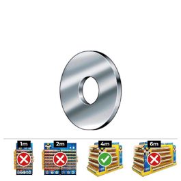 Celo Din 9021 Arandela Carrocero Ø4mm Zincado Caja 500 Unidades Acero para Agujeros sobre Dimensionados Precio: 13.6900005. SKU: S7903198